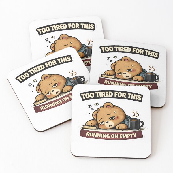 Item preview, Too Tired For This Sticker | Funny Relatable Exhausted Mood designed and sold by TheLazyVibe.