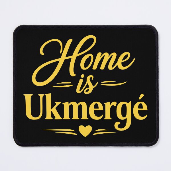 Item preview, Home is Ukmergė Yellow Typography Design designed and sold by EimSol.