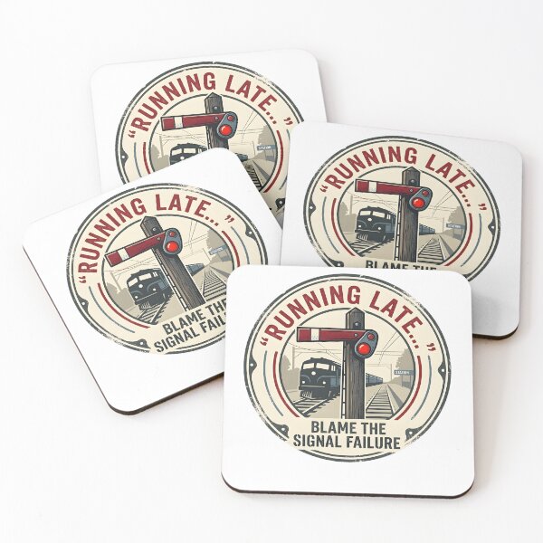 Item preview, Running Late Blame the Signal Failure Shirt, Funny Railway T-Shirt, Train Driver Gift, British Rail Humour designed and sold by Guards-Comp.