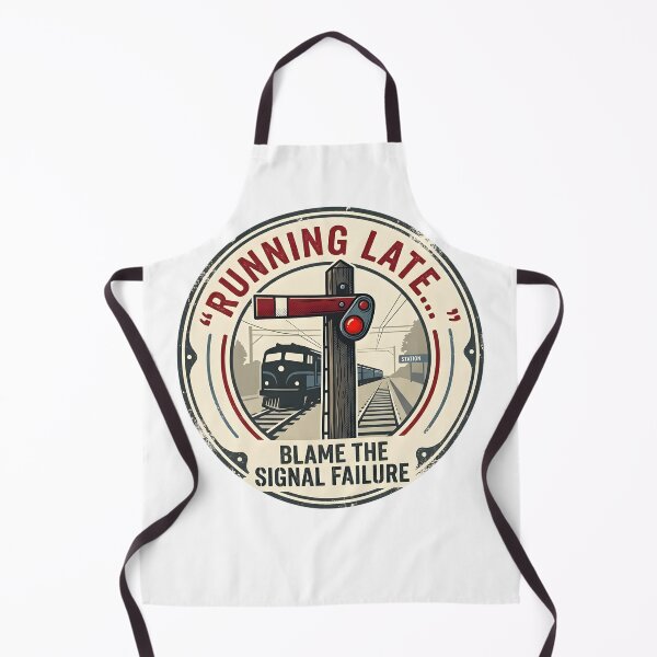 Item preview, Running Late Blame the Signal Failure Shirt, Funny Railway T-Shirt, Train Driver Gift, British Rail Humour designed and sold by Guards-Comp.