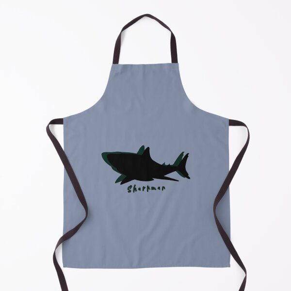 Item preview, digital art of great white shark in black with green ombre. designed and sold by geekmania48.