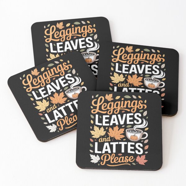 Item preview, Legging Leaves Lattes Please Fall Autumn Season Lover designed and sold by VENOM0RIOT.