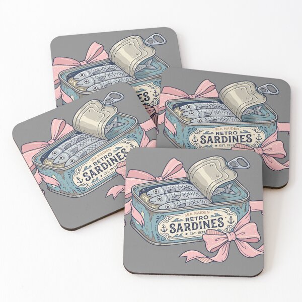 Item preview, Pastel Coquette Sardines in a Vintage Tin designed and sold by FSilk.
