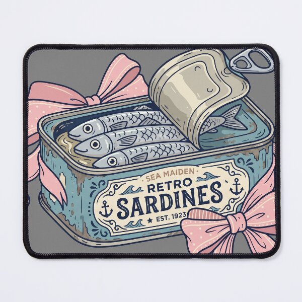 Item preview, Pastel Coquette Sardines in a Vintage Tin designed and sold by FSilk.