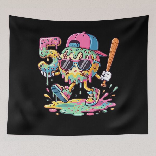 Item preview, Baseball 5th Birthday Drip Sunglasses Cap Cool Kids Year Old designed and sold by KIROSALS.