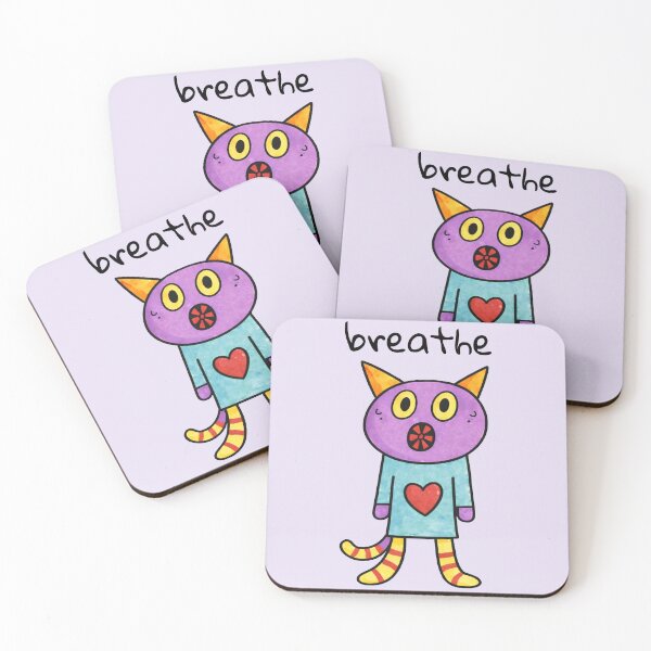 Item preview, Breathe Cute Anxious Cat designed and sold by SoftBeing.