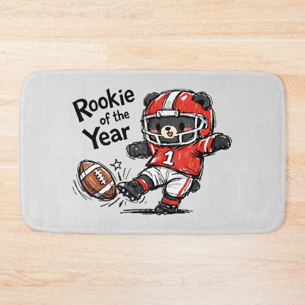 Item preview, Cute Football Bear Kicking Ball Rookie of the Year Kid Design designed and sold by GogaVibeRe.