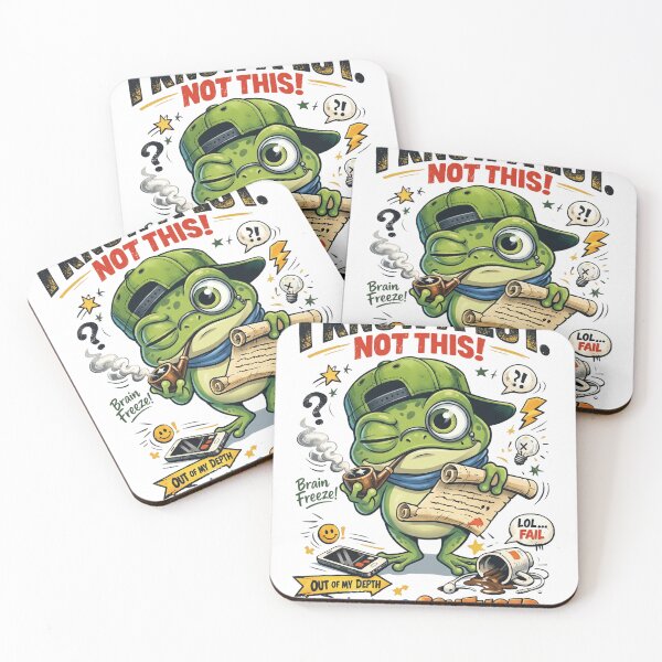 Item preview, I Know A Lot Not This Funny Frog– Confused Bear Meme Send Help designed and sold by ColorFlick.