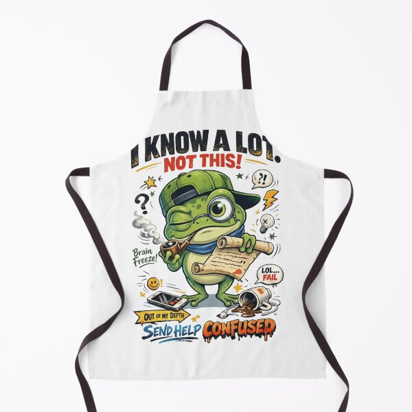 Item preview, I Know A Lot Not This Funny Frog– Confused Bear Meme Send Help designed and sold by ColorFlick.