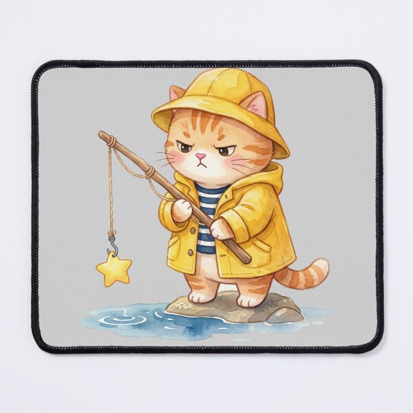 Item preview, Grumpy Cat in a Yellow Fisherman Raincoat designed and sold by FSilk.