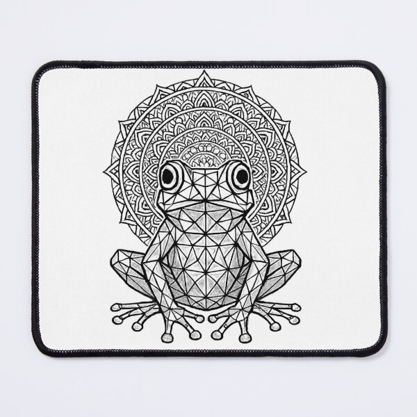 Item preview, Sacred Frog Mandala – Minimal Geometric Animal Design designed and sold by EchoWave11.