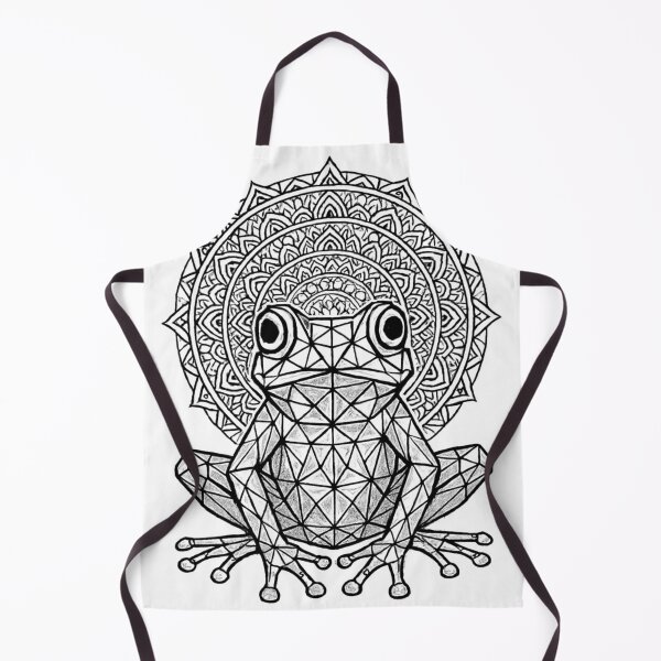 Item preview, Sacred Frog Mandala – Minimal Geometric Animal Design designed and sold by EchoWave11.