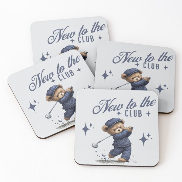 Item preview, New to the Club Cute Golf Teddy Bear Sports Design designed and sold by GogaVibeRe.