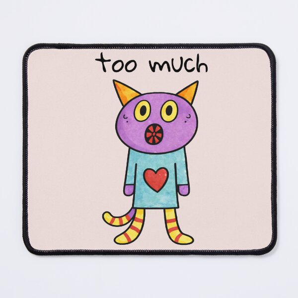 Item preview, Too Much Cute Anxious Cat designed and sold by SoftBeing.