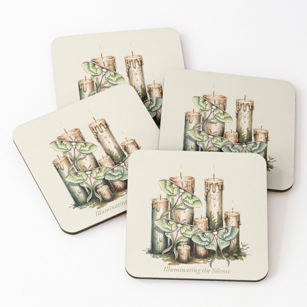 Item preview, Illuminating the Silence - Vintage Luna Moth & Candlelight designed and sold by AlexandraSand.
