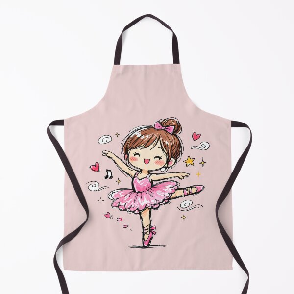 Item preview, Cute Ballerina Kid Baby Little Dancer Ballet Girl Pink Heart Whimsical Gift designed and sold by GogaVibeRe.