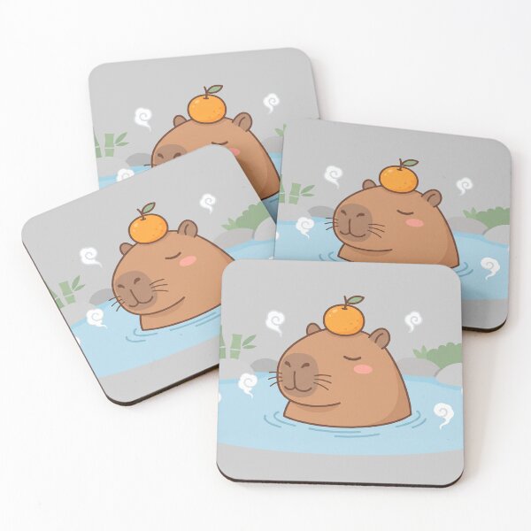Item preview, Zen Capybara Hot Spring Meditation designed and sold by FSilk.