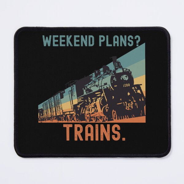 Item preview, Weekend Plans Trains Funny Railway Shirt | Steam Train Lover Design | Trainspotter Gift | Railfan Graphic designed and sold by Guards-Comp.