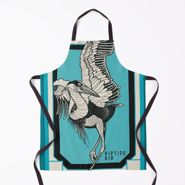 Artikelvorschau, Crane Coastal Bird Graphic Tattoo Style Ocean Art entworfen und verkauft von RiptideKiD.