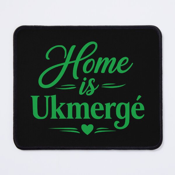 Item preview, Home is Ukmergė Green Typography Design designed and sold by EimSol.