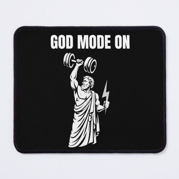 Item preview, God Mode On - Zeus Bodybuilding Greek God Art designed and sold by poomfitshirt.