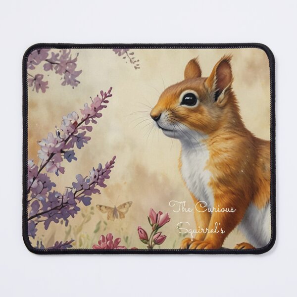 Item preview, The Curious Squirrel’s Diary Floral Illustration designed and sold by mythographiaart.