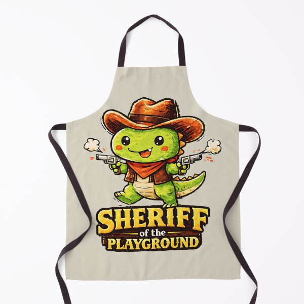 Item preview, Sheriff of the Playground - Cute Dinosaur Cowboy designed and sold by GogaVibeRe.