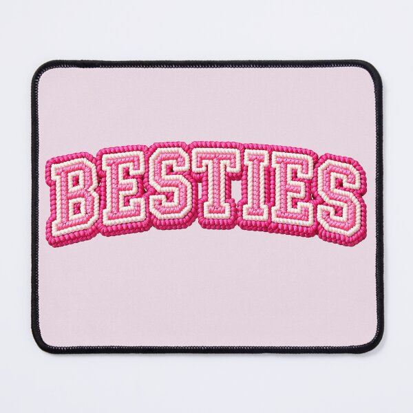 Item preview, Pink Besties Varsity Patch Embroidery Style designed and sold by GogaVibeRe.