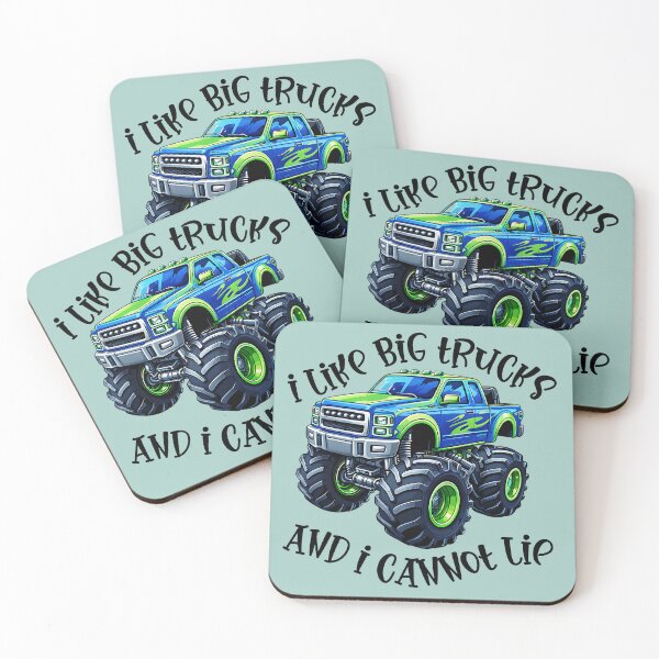 Item preview, Monster Truck Blue Racing 4x4 Big Tires designed and sold by GogaVibeRe.