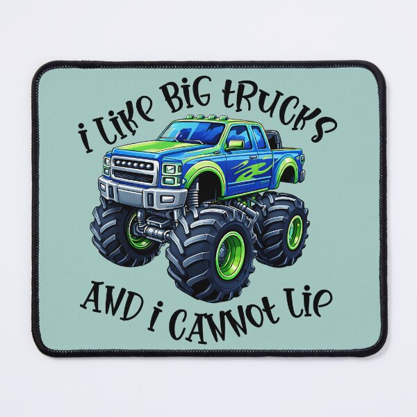 Item preview, Monster Truck Blue Racing 4x4 Big Tires designed and sold by GogaVibeRe.