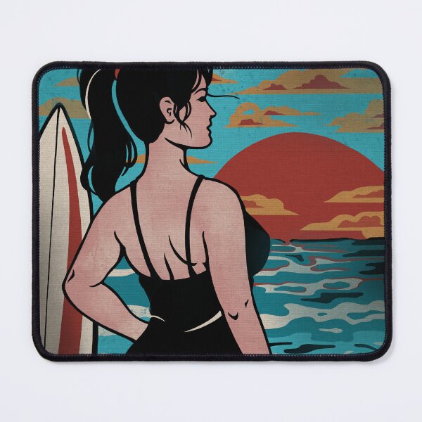 Item preview, All Bodies Are Beach Bodies Surf Poster Body Positive Ocean Art designed and sold by RiptideKiD.
