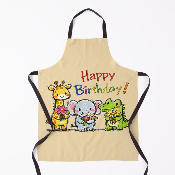 Item preview, Safari birthday Cute Animals Giraffe Elephant Crocodile designed and sold by GogaVibeRe.