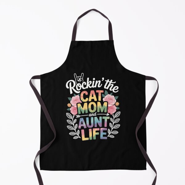 Item preview, Rockin' The Cat Mom And Aunt Life Tie Dye Cat Lovers  designed and sold by TyraYoung.
