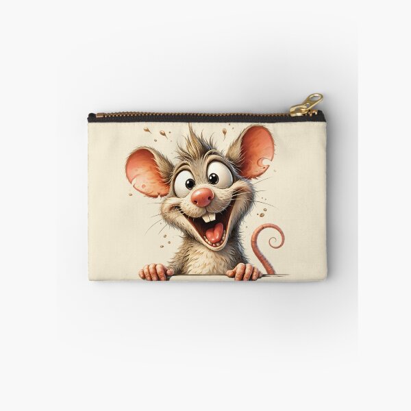Item preview, Cute Smiling Mouse Cartoon Animal Character designed and sold by GogaVibeRe.