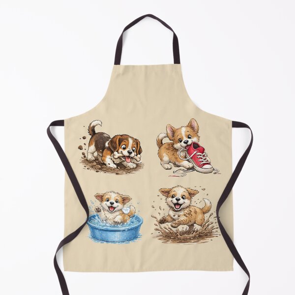 Item preview, Cute Playful Puppies Funny Dog Set designed and sold by GogaVibeRe.