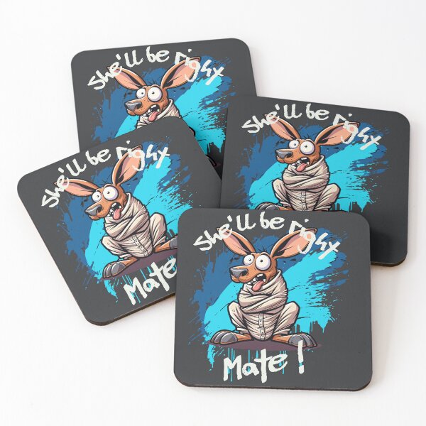 Item preview, Funny Kangaroo Aussie humor She'll Be Right Mate designed and sold by GogaVibeRe.