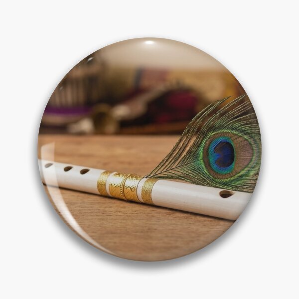 Item preview, Beautiful Krishna Flute with Peacock Feather designed and sold by BMSGamingLucky.