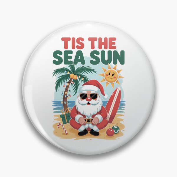Item preview, Santa Tis the Sea-Sun Christmas Summer Lovers Beach designed and sold by TyraYoung.