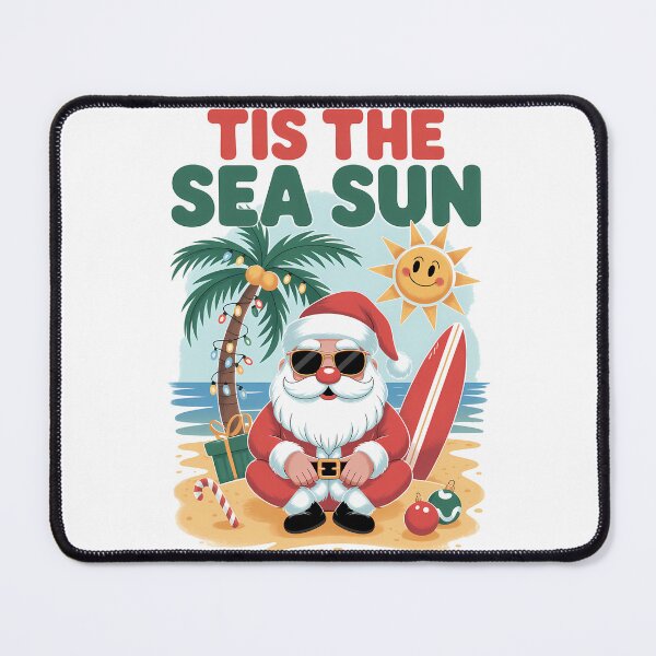 Item preview, Santa Tis the Sea-Sun Christmas Summer Lovers Beach designed and sold by TyraYoung.