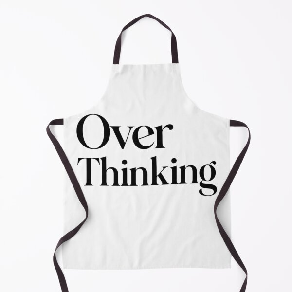 Item preview, Over Thinking Split Text Minimalist Typography Aesthetic Design | Mental Health Awareness Quote Black and White Clean Style designed and sold by Sanika arts .