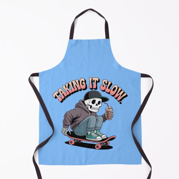 Item preview, Taking It Slow Skeleton Skateboard T-Shirt | Chill Vibes Cute Skeleton Graphic Tee designed and sold by Raw Tigers.
