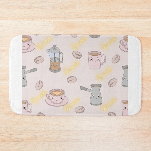 Item preview, Cute Kawaii Coffee Sparkle Pattern designed and sold by RushVibeWear.