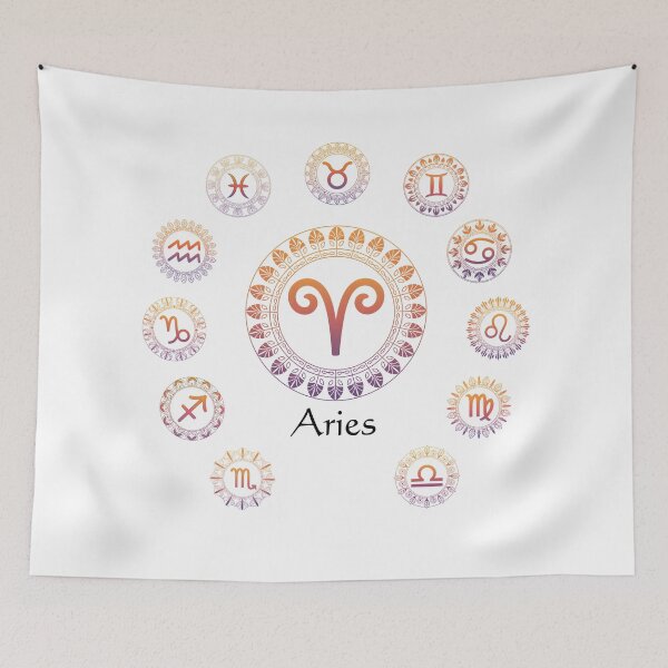 Item preview, Zodiac Signs Mandala – Aries | Astrology Boho Spiritual Design designed and sold by ArcticFoxStudio.