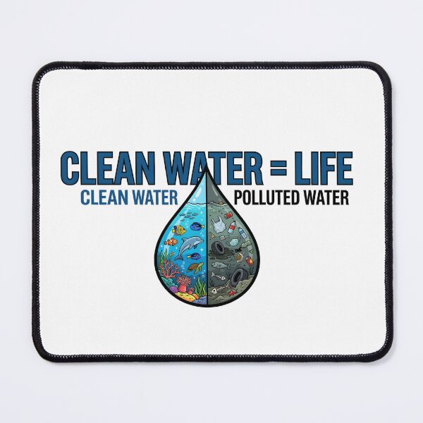 Item preview, Clean Water Means Life Marine Pollution Awareness designed and sold by Nuvoro Eco Awareness.