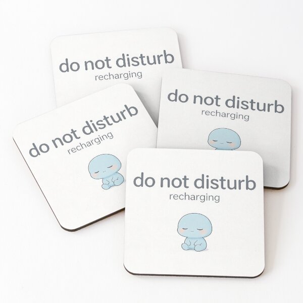Item preview, Do Not Disturb Recharging Introvert Minimal Design designed and sold by CozyCramStudio.