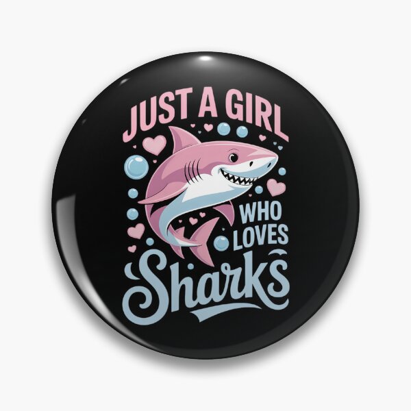 Item preview, Just a Girl Who Loves Sharks Cute Shark Girl Lover Ocean designed and sold by TyraYoung.
