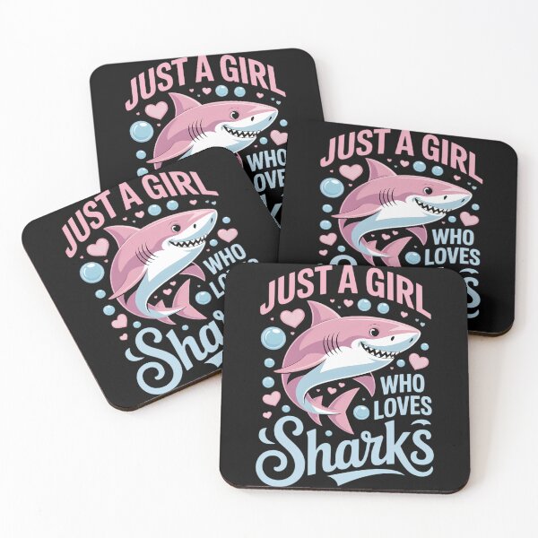 Item preview, Just a Girl Who Loves Sharks Cute Shark Girl Lover Ocean designed and sold by TyraYoung.