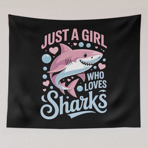 Item preview, Just a Girl Who Loves Sharks Cute Shark Girl Lover Ocean designed and sold by TyraYoung.