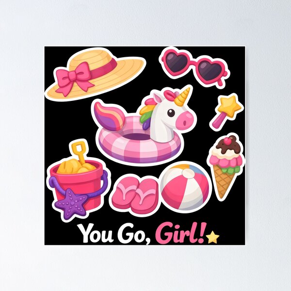 Item preview, Beach Girl Summer Vacation Aesthetic designed and sold by SplashTastic.