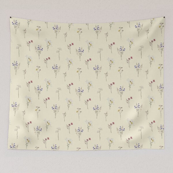 Item preview, Delicate Meadow Wildflowers on Beige designed and sold by tanjica.